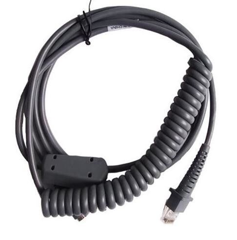 For GD4130 3m PS2 Keyboard Wedge Coiled Cable For Datalogic D100 D130 GD4130 GD4400 2130 Barcode Scanner