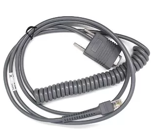 For LS2208 Scanner 3M Rs232 Com Coiled Cable For Motorola Symbol LS2208 LS4208 DS6708